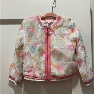 Colorful kids Sequin Bomber Jacket